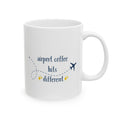 Airport Coffee Hits Different Mug – Funny Travel Coffee Cup for Flyers & Travelers (11oz, 15oz)