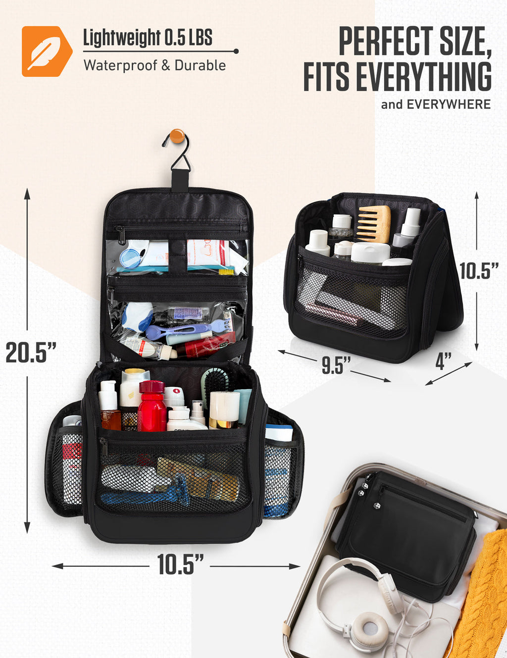 Hanging Travel Toiletry Bag