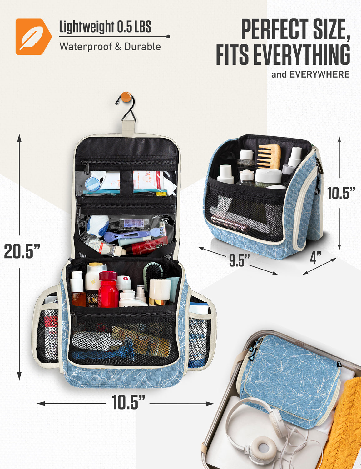 Hanging Travel Toiletry Bag