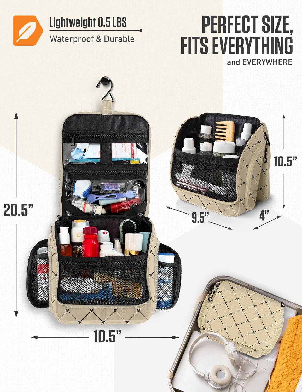 Hanging Travel Toiletry Bag