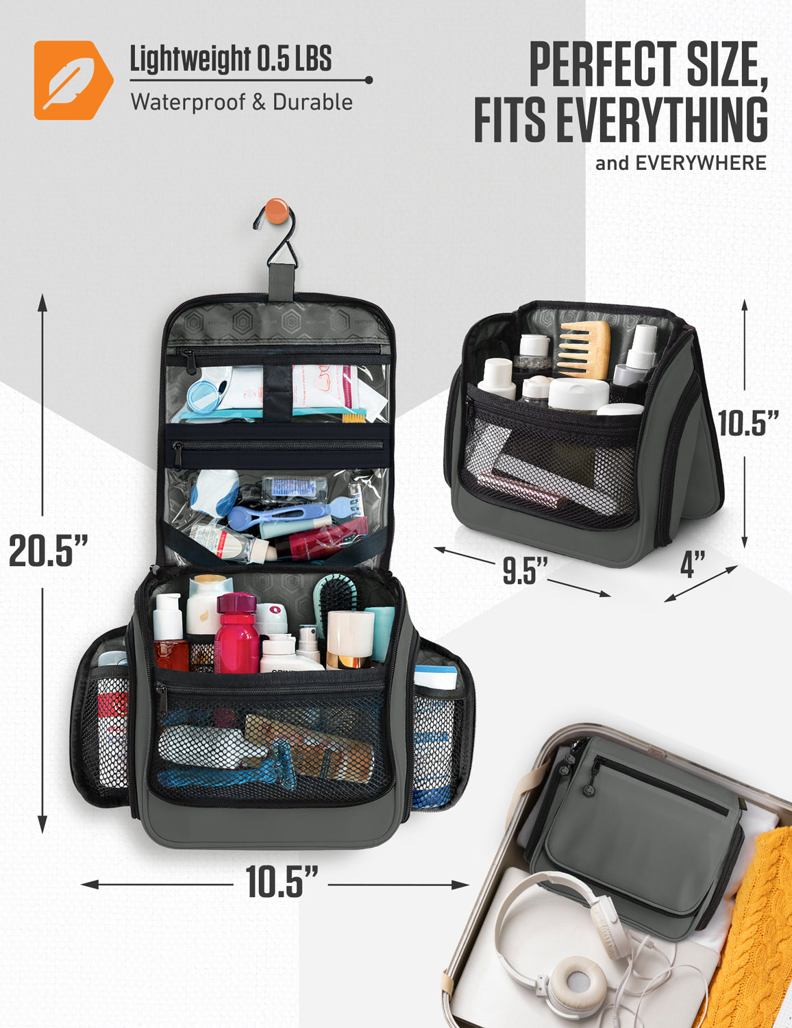 Hanging Travel Toiletry Bag