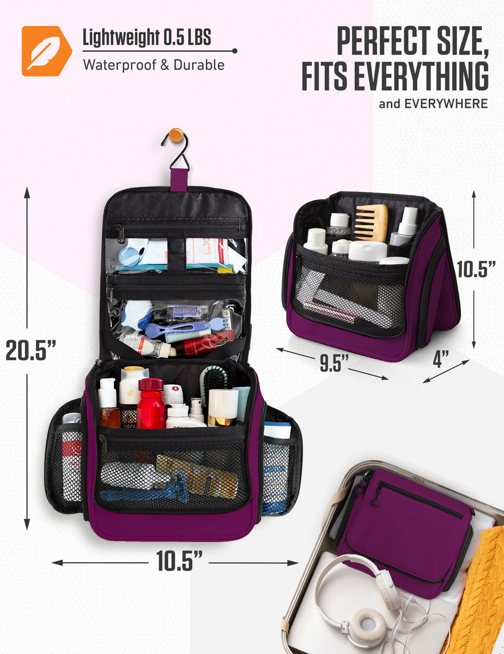 Hanging Travel Toiletry Bag