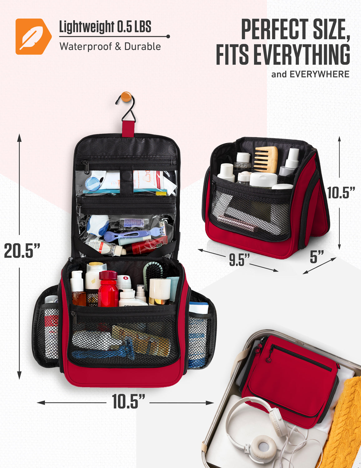 Hanging Travel Toiletry Bag