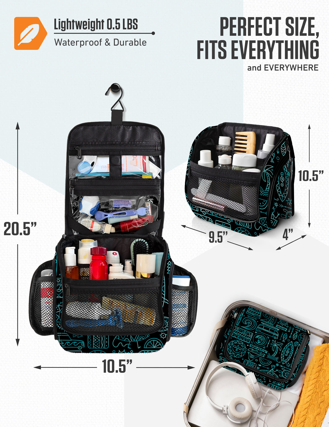 Hanging Travel Toiletry Bag