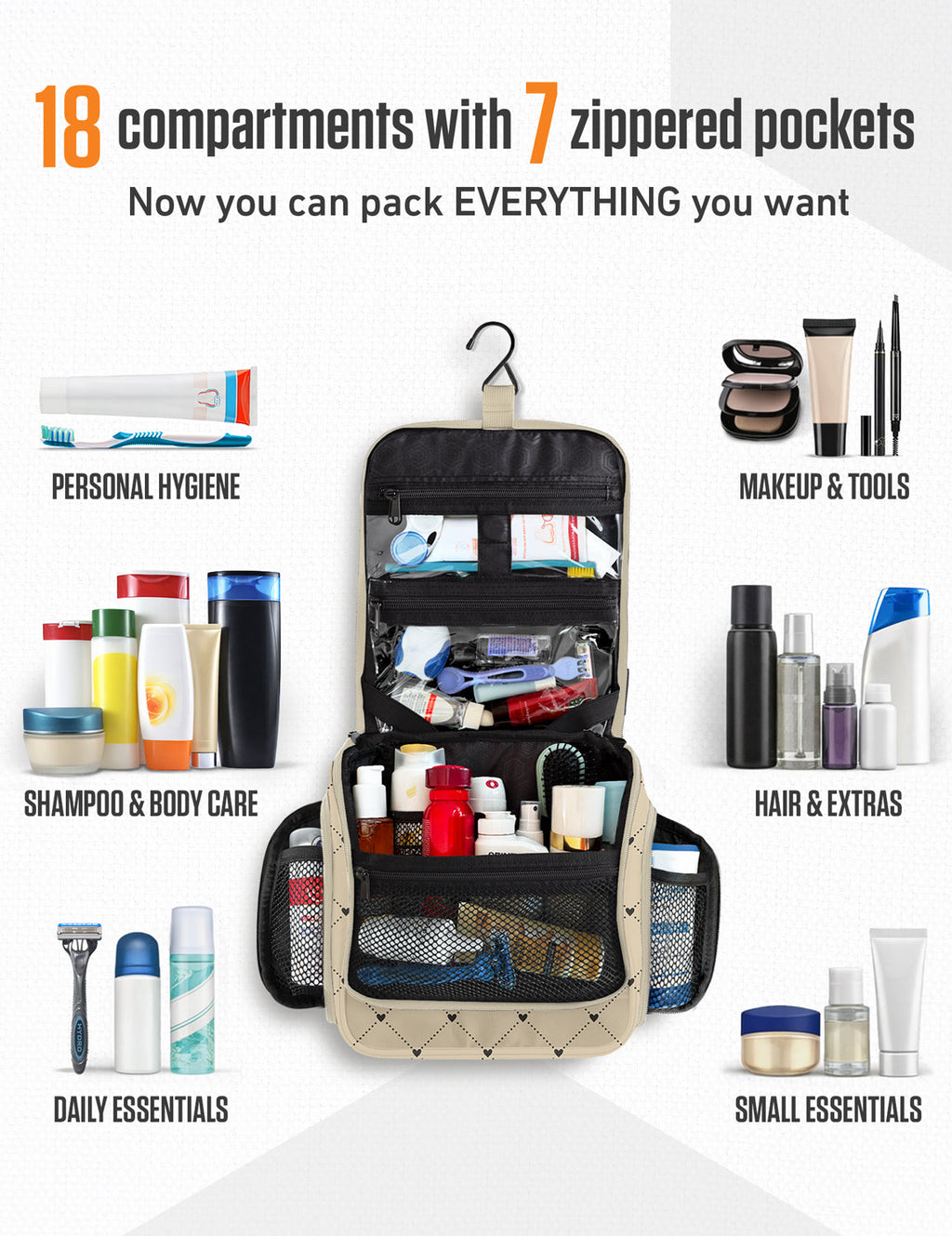 Hanging Travel Toiletry Bag