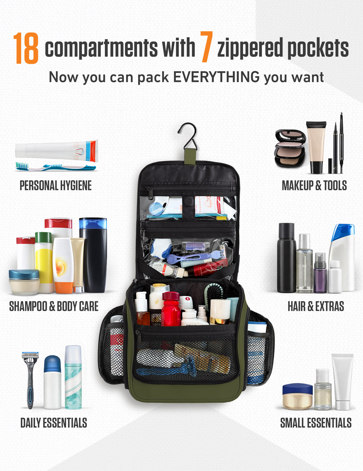 Hanging Travel Toiletry Bag