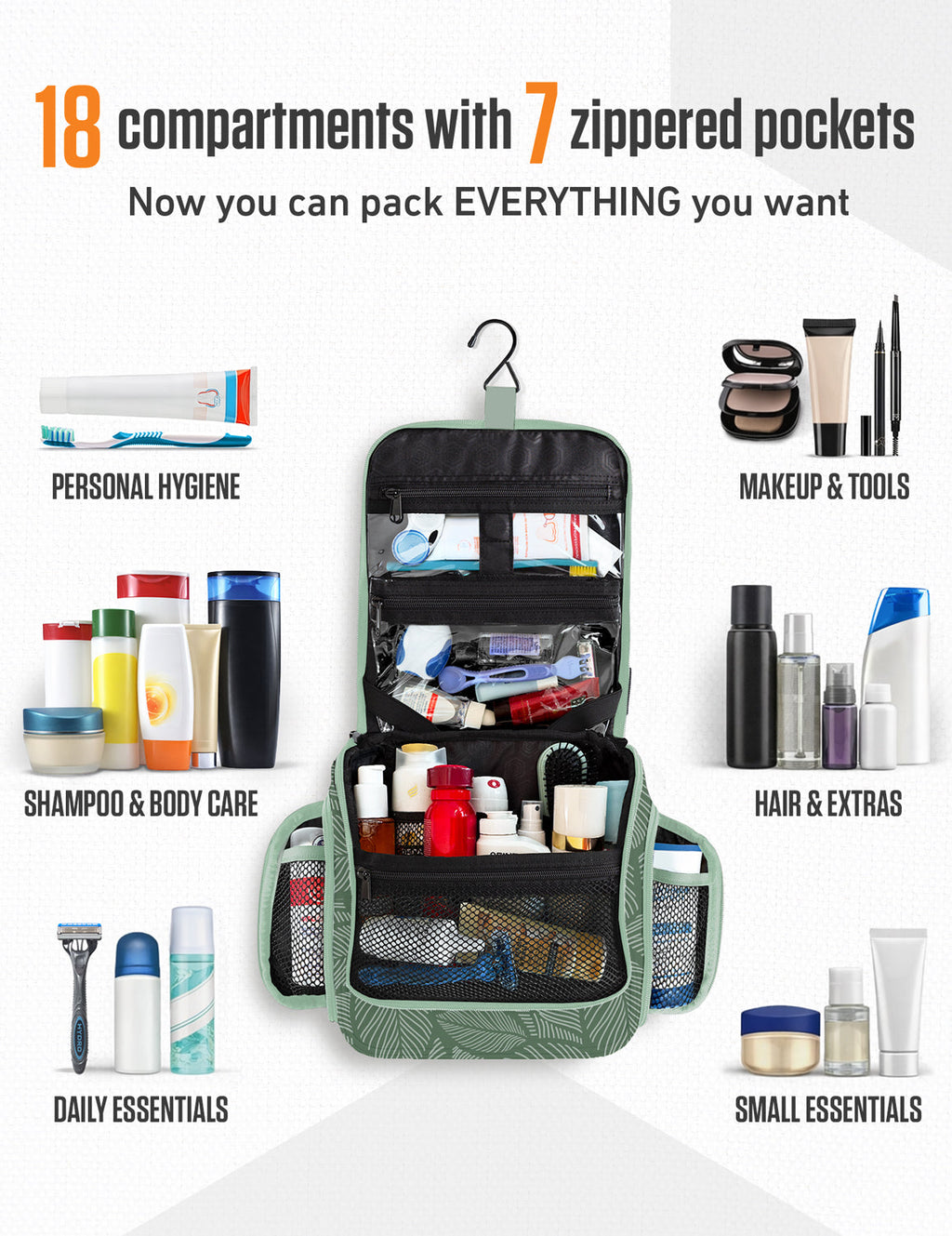 Hanging Travel Toiletry Bag