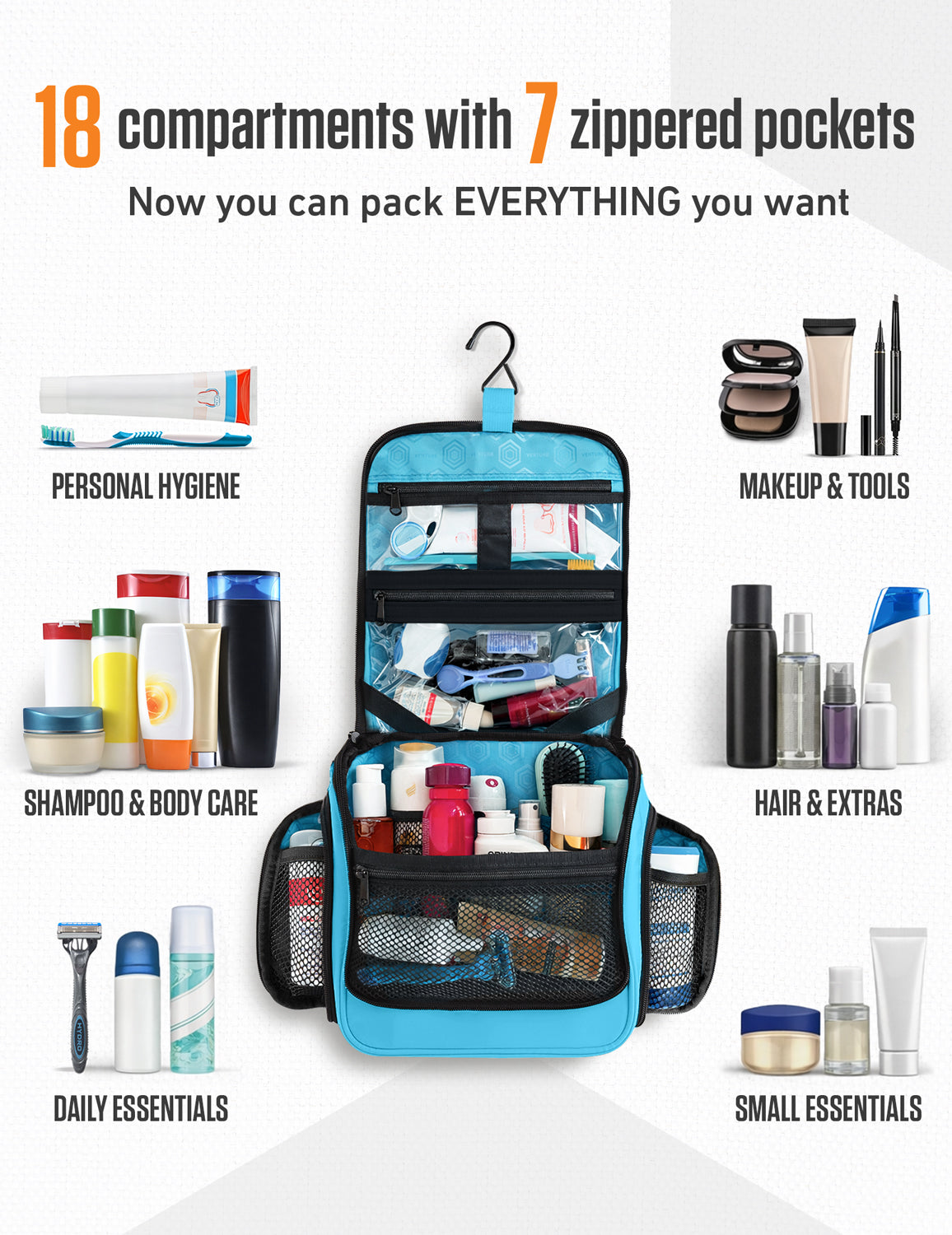 Hanging Travel Toiletry Bag