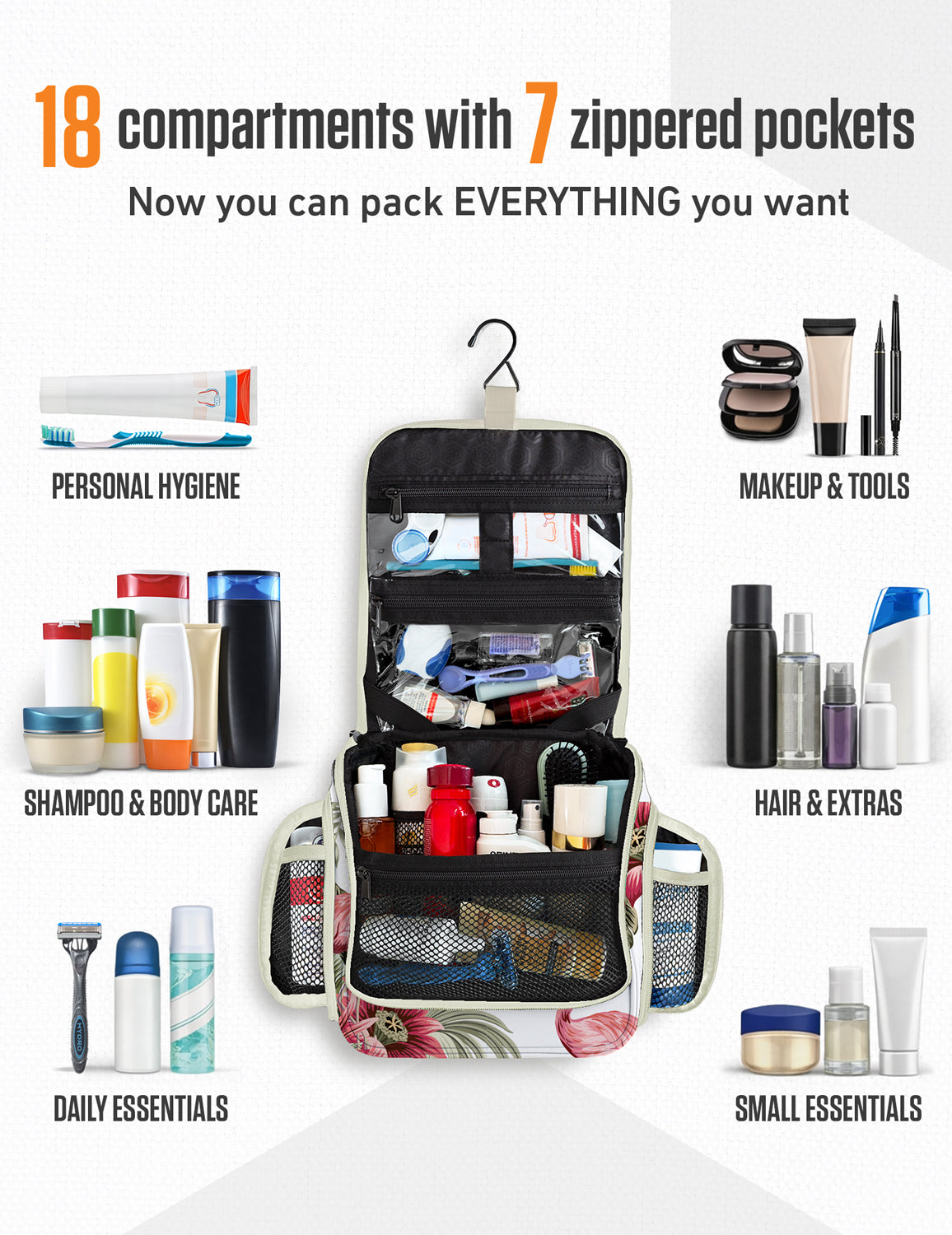 Hanging Travel Toiletry Bag