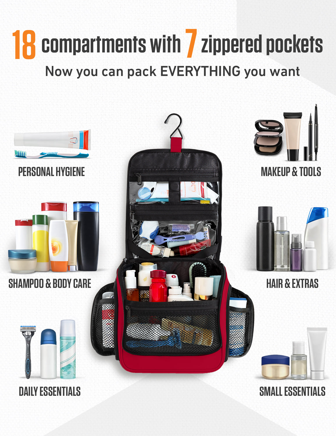 Hanging Travel Toiletry Bag