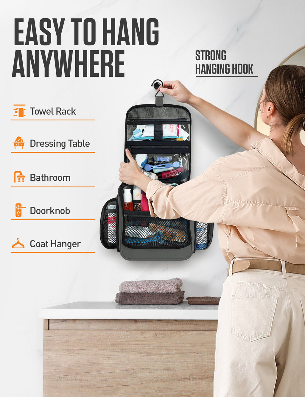 Hanging Travel Toiletry Bag