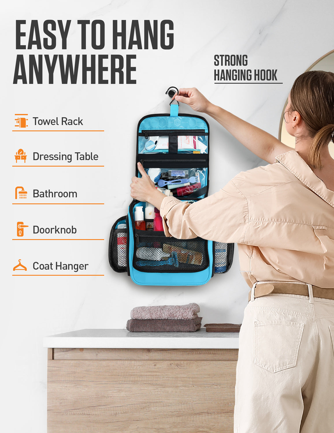 Hanging Travel Toiletry Bag