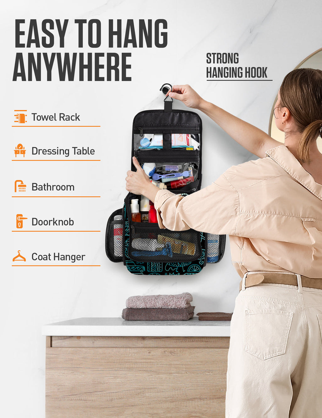 Hanging Travel Toiletry Bag