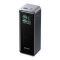 Anker power bank with digital display on a white background