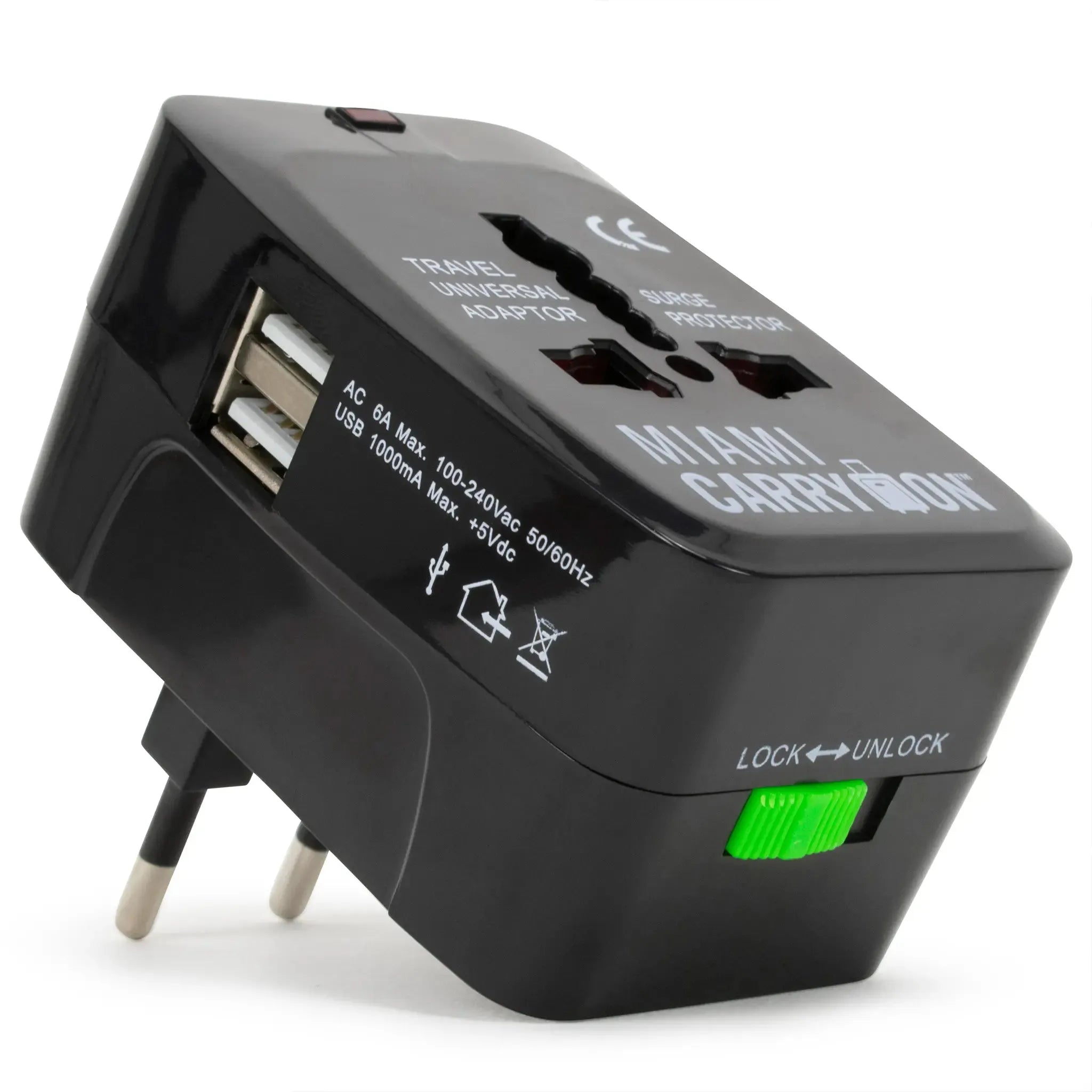 International Travel Adapter with USB Ports