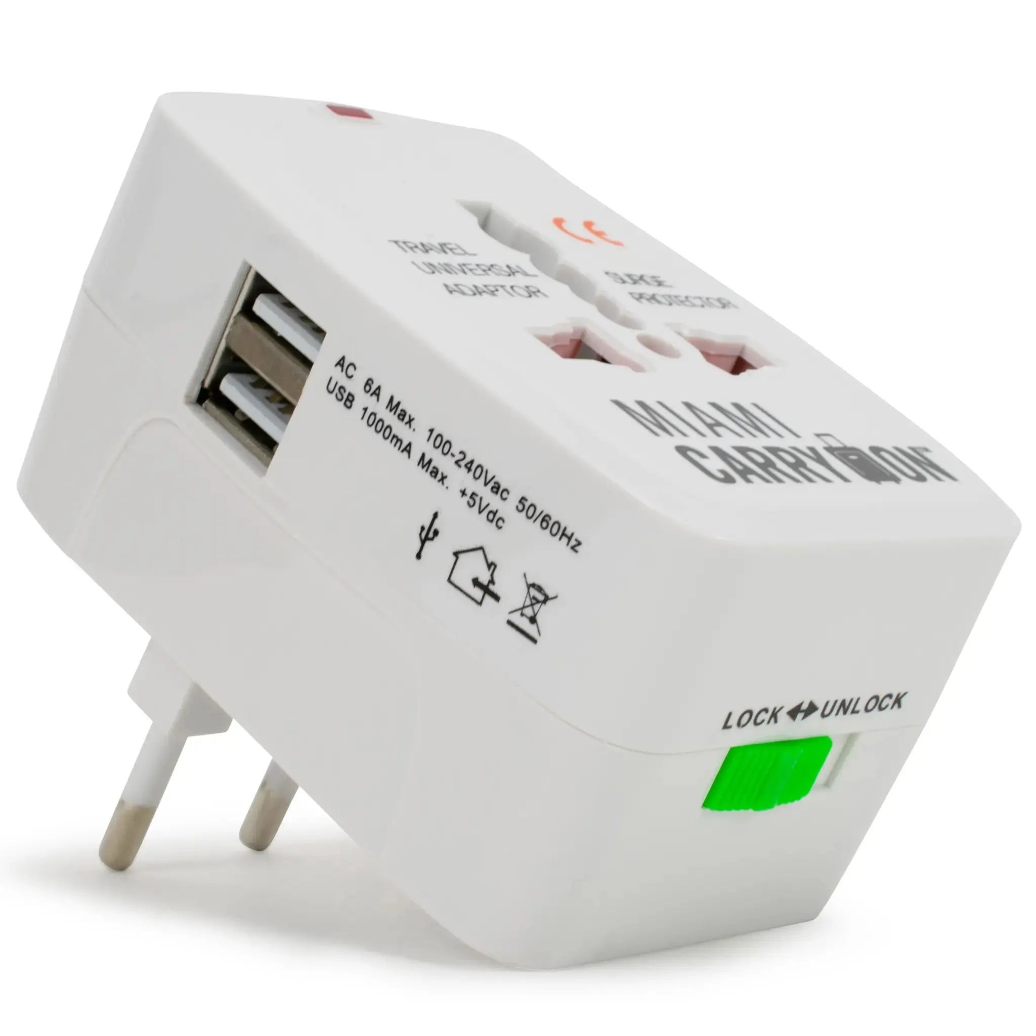 International Travel Adapter with USB Ports