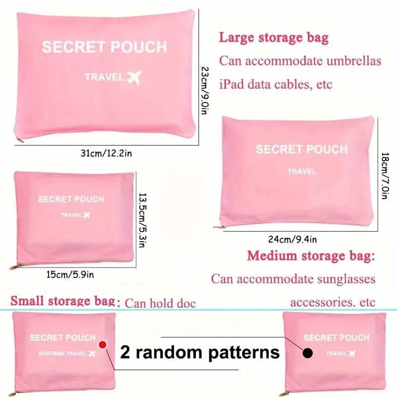 Minimalist Solid Color Versatile Luggage Bag Set