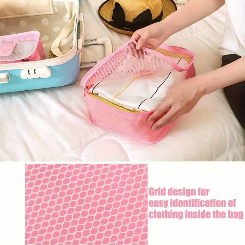 Minimalist Solid Color Versatile Luggage Bag Set