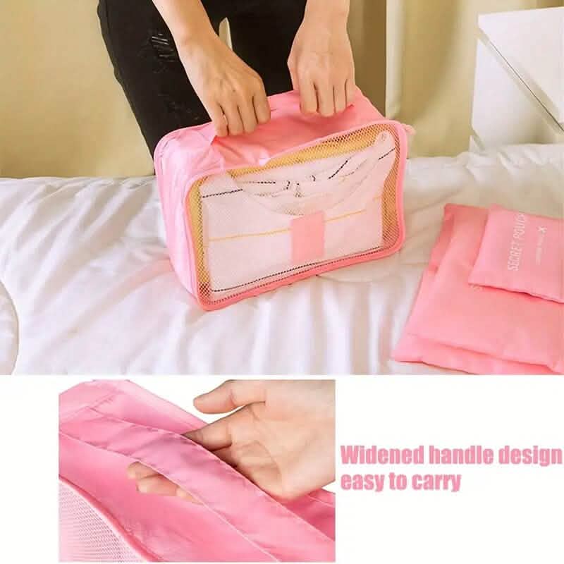 Minimalist Solid Color Versatile Luggage Bag Set