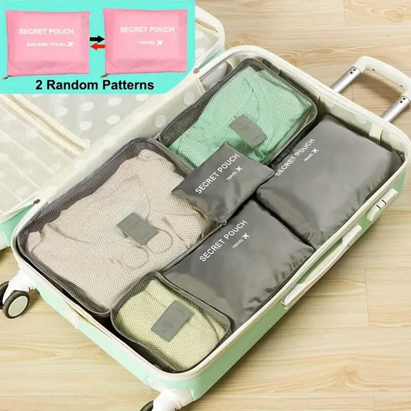 Minimalist Solid Color Versatile Luggage Bag Set