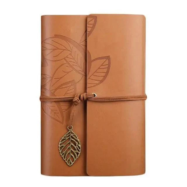 Vintage PU Leather Diary Notebook Journal  Retro Book Traveler Planners Office School Supplies